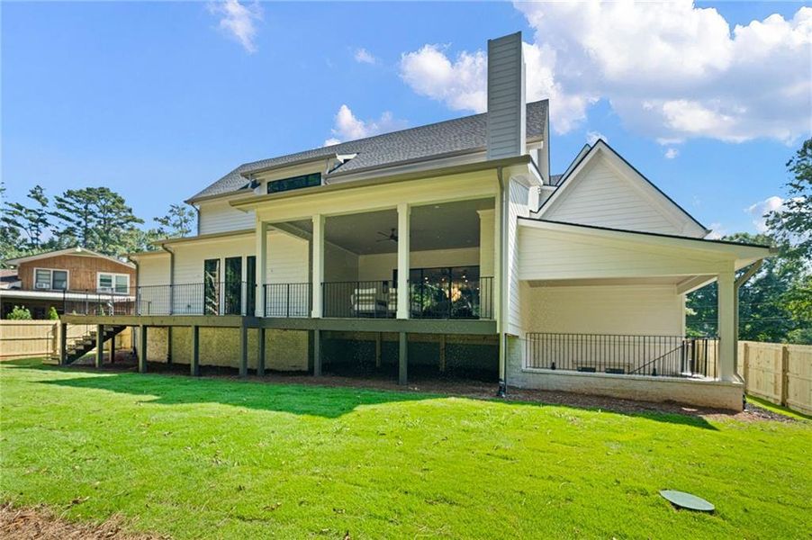 Exterior details and patio area of a home in , Atlanta (Image 25).