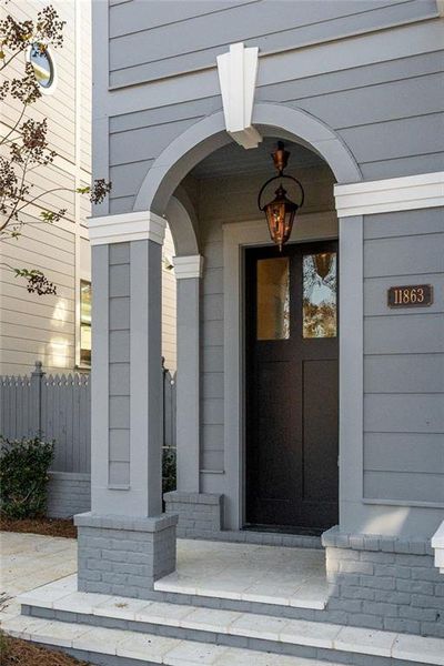 Exterior details and patio area of a home in , Chattahoochee Hills (Image 2).