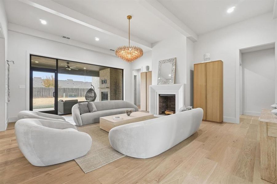 Furnished interior view inside a new home in , Abilene (Image 9).