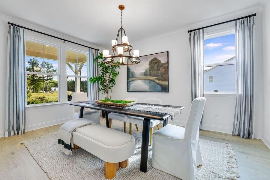 Furnished interior view inside a new home in Reserve at Hickory Walk, Kennesaw (Image 16).