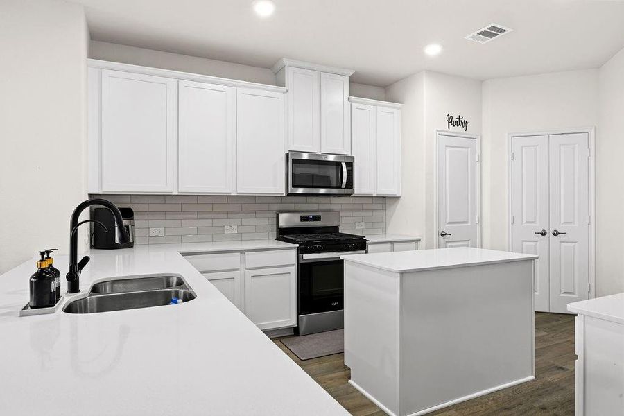 Furnished interior view inside a new home in , Aubrey (Image 9).