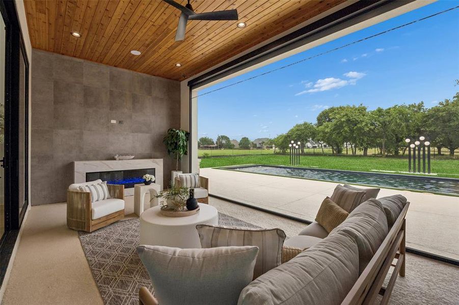 Exterior details and patio area of a home in , Southlake (Image 25).