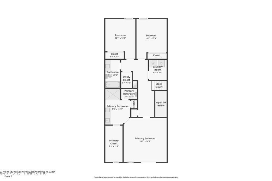 2D floor plan layout of this home in , Jacksonville, FL (Image 5). 2D floor plan layout of this home in , Jacksonville, FL (Image 5).