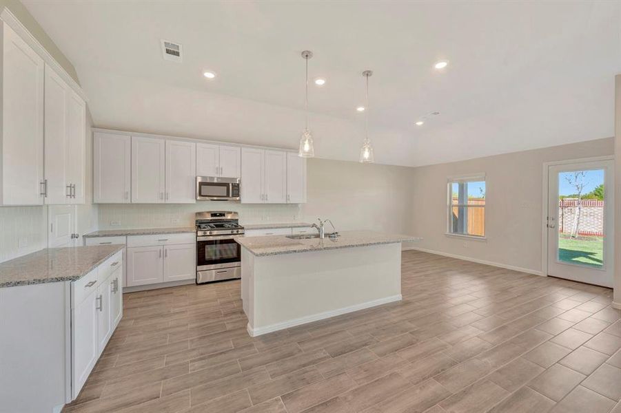 Furnished interior view inside a new home in The Preserve, Justin (Image 12).