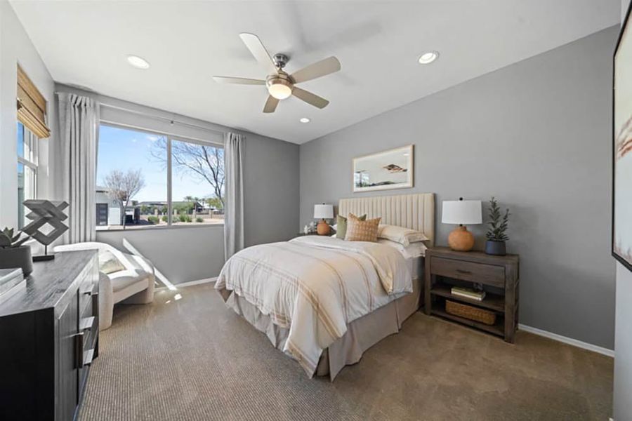 Furnished interior view inside a new home in Ovation at Meridian 55+, San Tan Valley (Image 14).