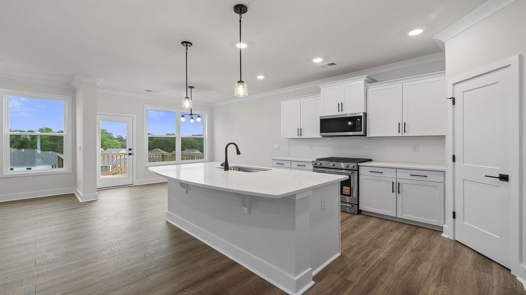 Furnished interior view inside a new home in Whitehawk Meadows, Travelers Rest (Image 6). Furnished interior view inside a new home in Whitehawk Meadows, Travelers Rest (Image 6).