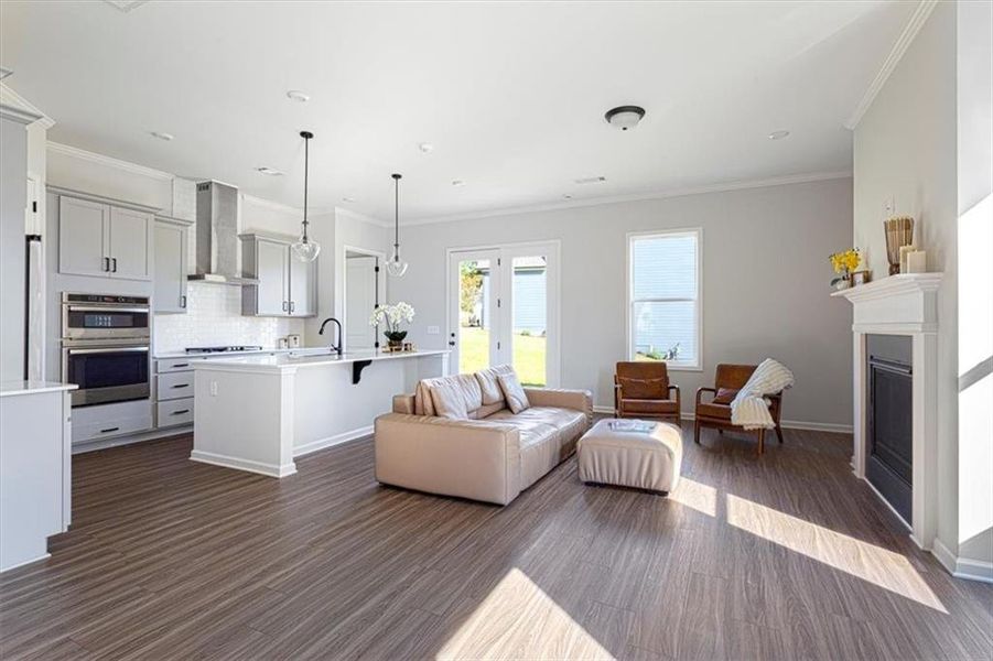 Furnished interior view inside a new home in Edgewater, Canton (Image 8).