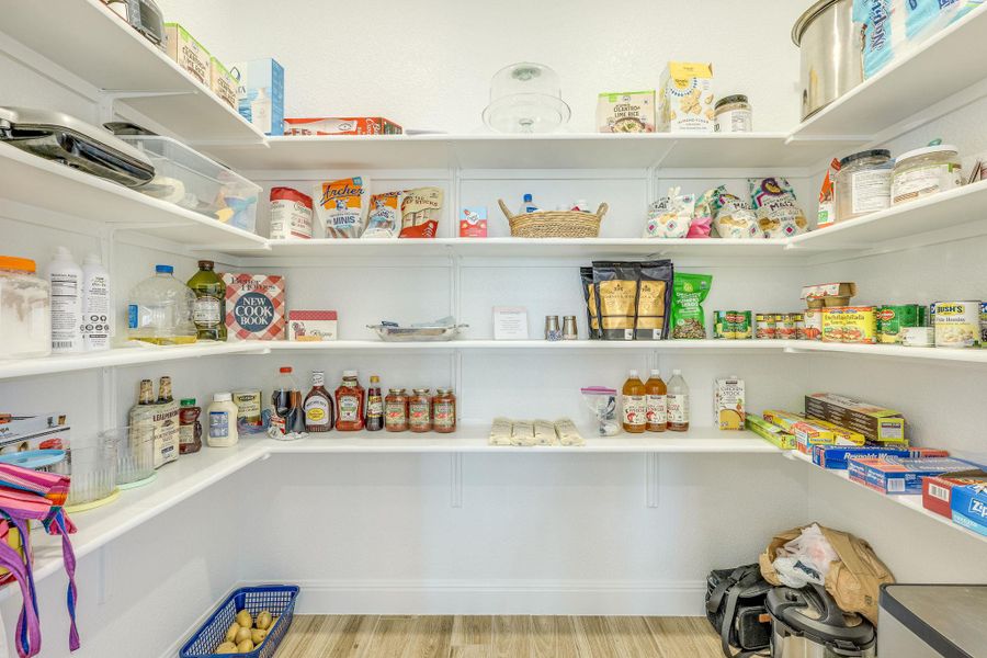 Large, walk-in pantry