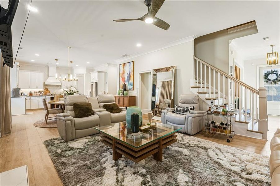 Furnished interior view inside a new home in , Marietta (Image 8).
