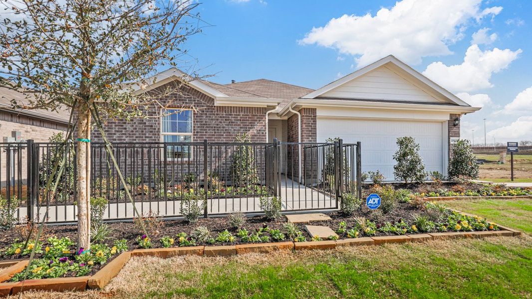 Representative exterior photo of a completed home built from the Bellvue by D.R. Horton in Saratoga, Granbury, TX (Image 24). Representative exterior photo of a completed home built from the Bellvue by D.R. Horton in Saratoga, Granbury, TX (Image 24).