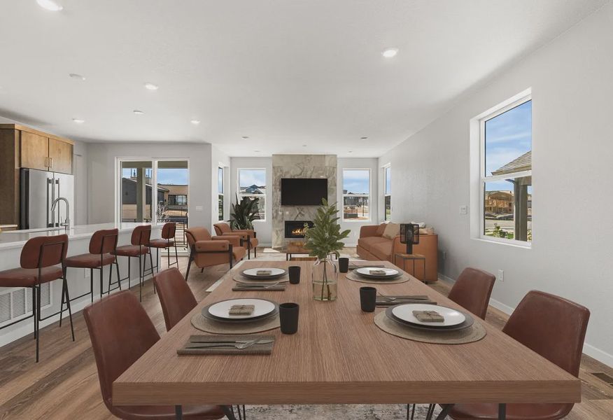 Homesite 90 Dining, Kitchen + Great Room - Virtually Staged - 6 of 18
