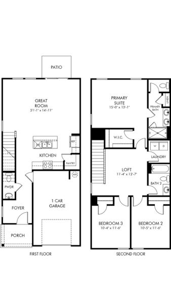 2D floor plan layout of this home in , Moncks Corner, SC (Image 2). 2D floor plan layout of this home in , Moncks Corner, SC (Image 2).