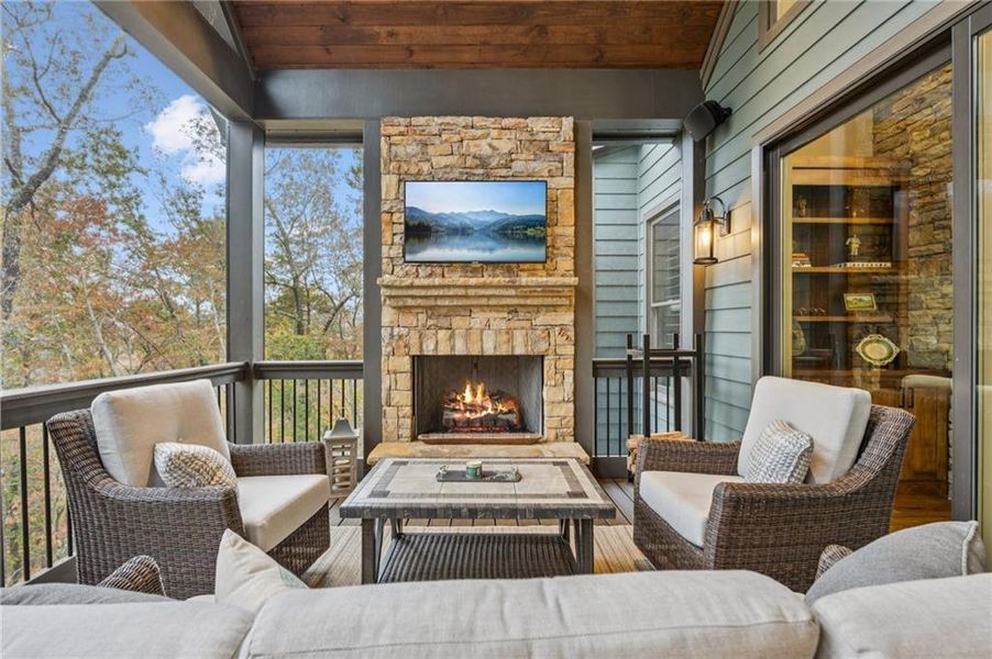 Exterior details and patio area of a home in , Dahlonega (Image 26).