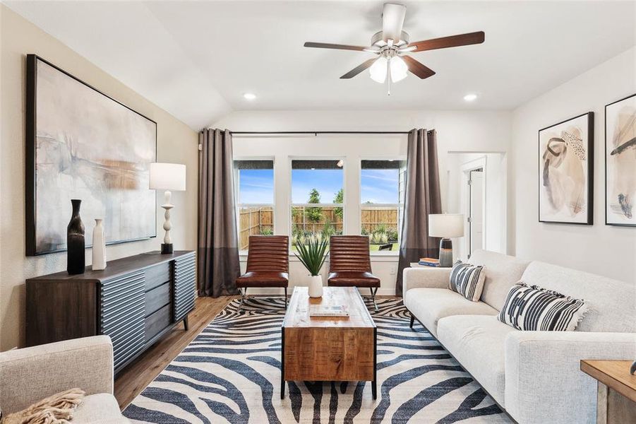 Furnished interior view inside a new home in Simpson Crossing, Princeton (Image 6). Furnished interior view inside a new home in Simpson Crossing, Princeton (Image 6).