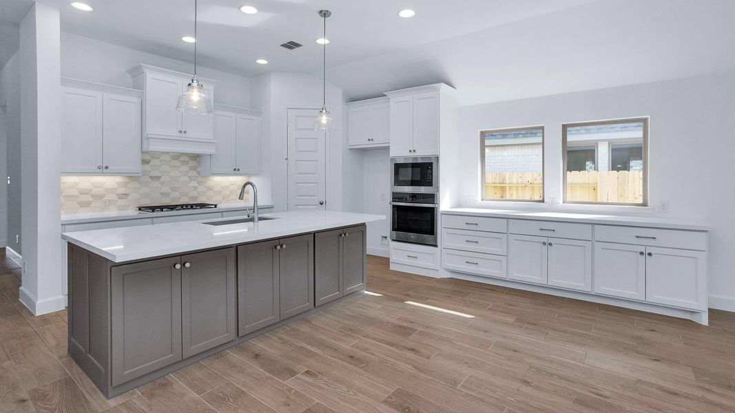 Furnished interior view inside a new home in Everly 50', Tomball (Image 6).