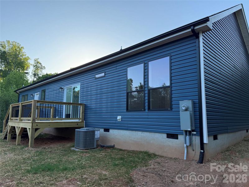 Exterior details and patio area of a home in , Morganton (Image 16).