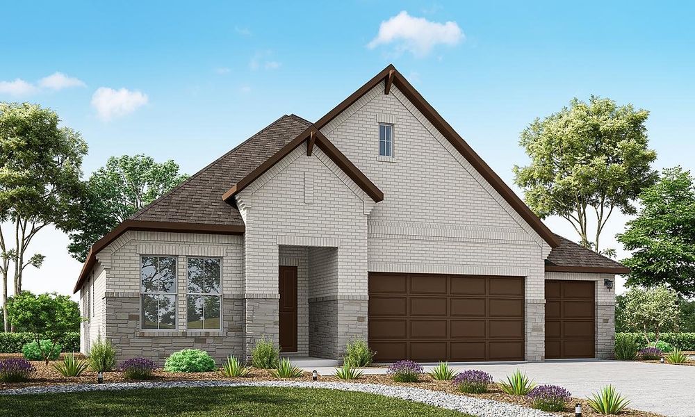 Representative exterior photo of a completed home built from the Bergamot by Caldwell Homes in Chambers Creek, Willis, TX (Image 24). Representative exterior photo of a completed home built from the Bergamot by Caldwell Homes in Chambers Creek, Willis, TX (Image 24).