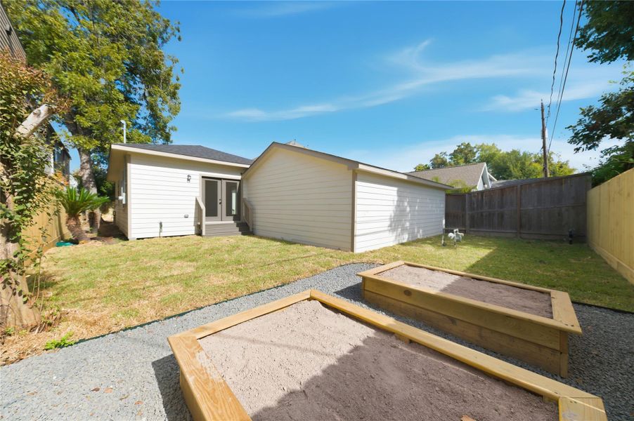 Exterior details and patio area of a home in , Houston (Image 27). Exterior details and patio area of a home in , Houston (Image 27).