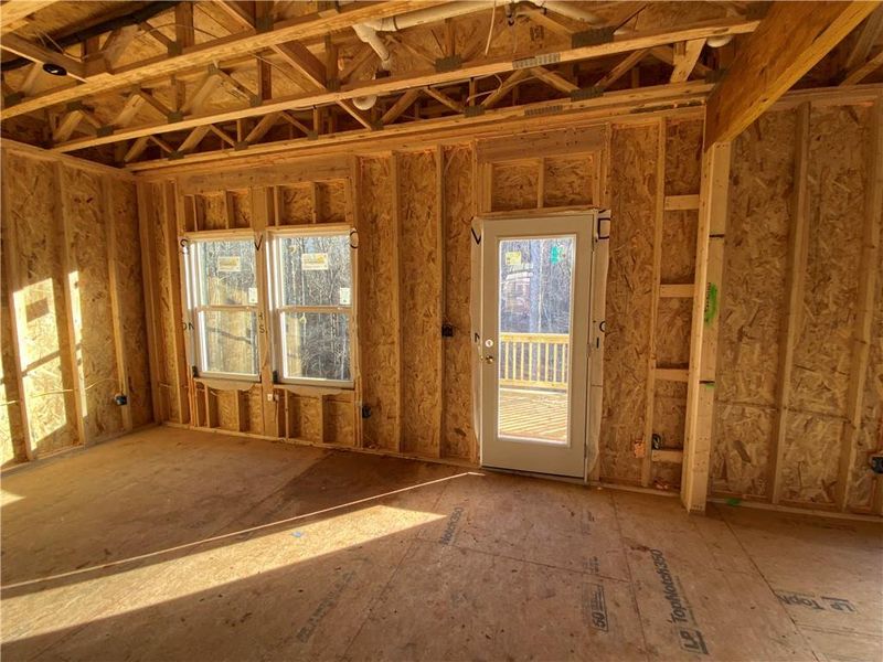 In-progress construction of a new home in Creekside, Dawsonville, GA (Image 6). In-progress construction of a new home in Creekside, Dawsonville, GA (Image 6).