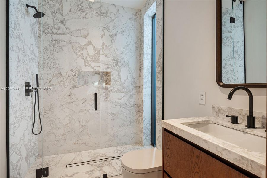 Furnished interior view inside a new home in , Miami Beach (Image 27).