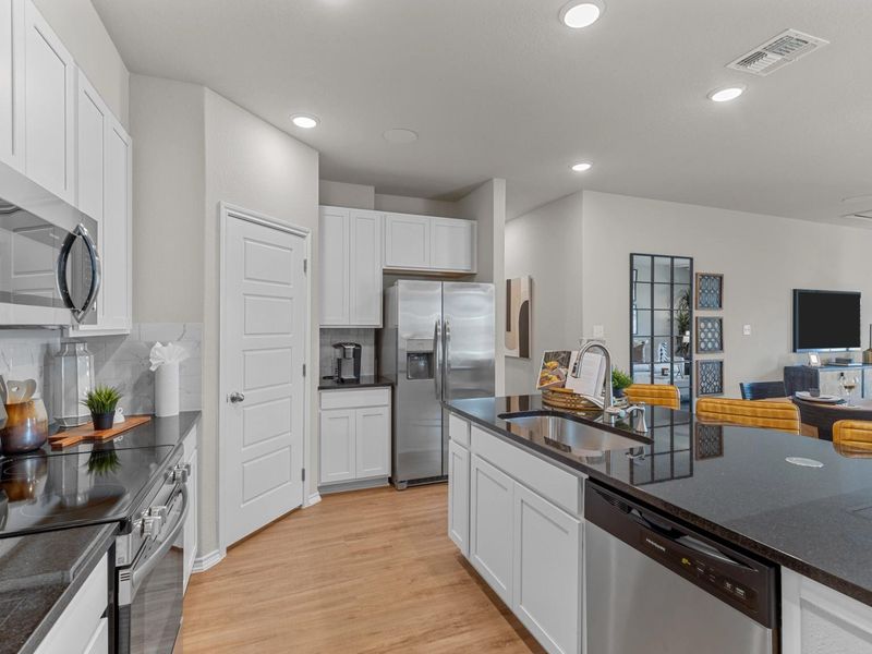 Representative furnished interior of a home built from the The Sabine A by Davidson Homes LLC in Agave, San Antonio (Image 12). Representative furnished interior of a home built from the The Sabine A by Davidson Homes LLC in Agave, San Antonio (Image 12).