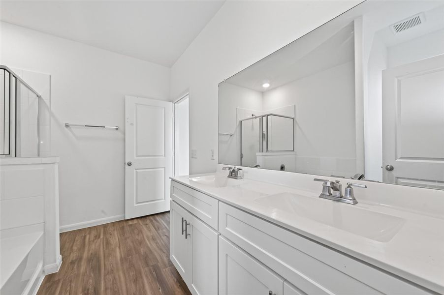 Furnished interior view inside a new home in Marvida, Cypress (Image 13).