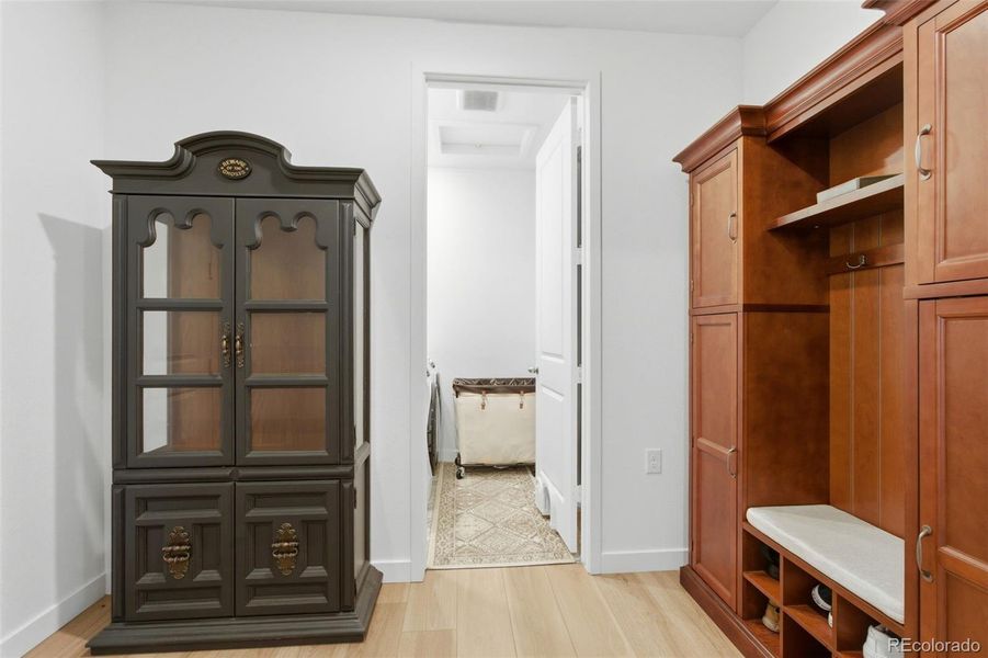 Mud room and laundry by garage access