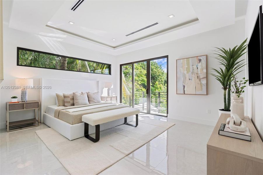 Furnished interior view inside a new home in , Miami (Image 9).