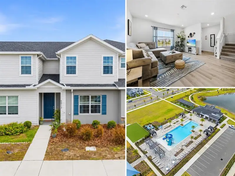 Front exterior of a new home in , St. Cloud, FL, highlighting curb appeal (Image 22). Front exterior of a new home in , St. Cloud, FL, highlighting curb appeal (Image 22).