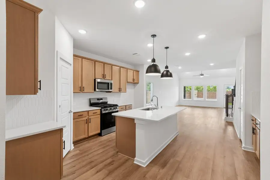Furnished interior view inside a new home in Lone Star Landing, Montgomery (Image 5). Furnished interior view inside a new home in Lone Star Landing, Montgomery (Image 5).