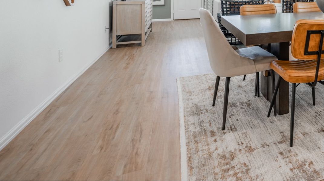 Luxury vinyl plank flooring