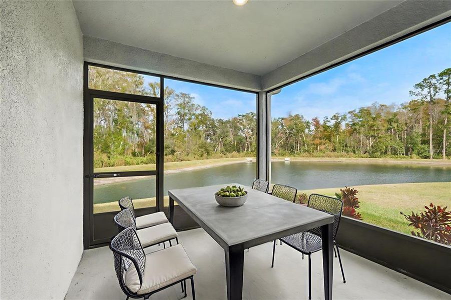 Exterior details and patio area of a home in , New Port Richey (Image 25).