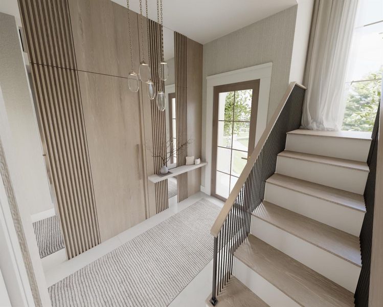 Furnished interior view inside a new home in , Delray Beach (Image 8). Furnished interior view inside a new home in , Delray Beach (Image 8).