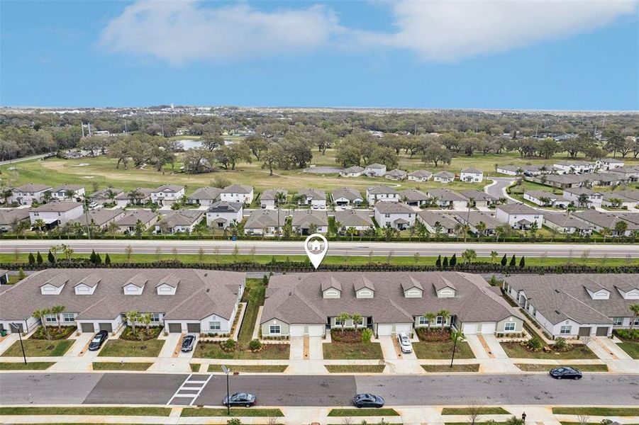 Aerial view of home and its location. Aerial view of home and its location.