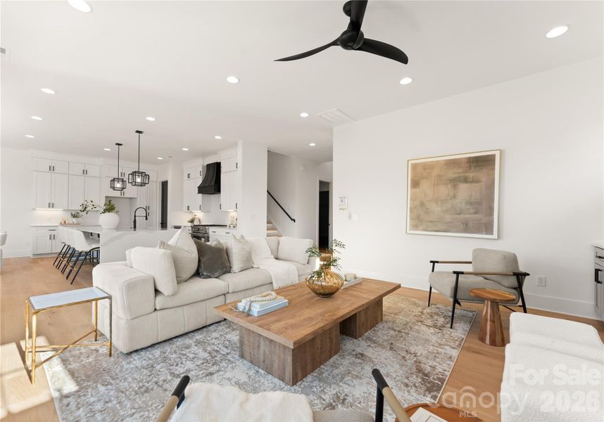 Furnished interior view inside a new home in , Charlotte (Image 8). Furnished interior view inside a new home in , Charlotte (Image 8).