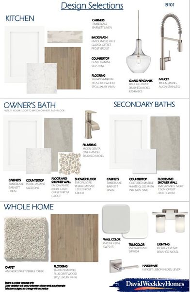 Sample of building materials used in homes in Riceland - Enclave Row Collection, Mont Belvieu (Image 54).