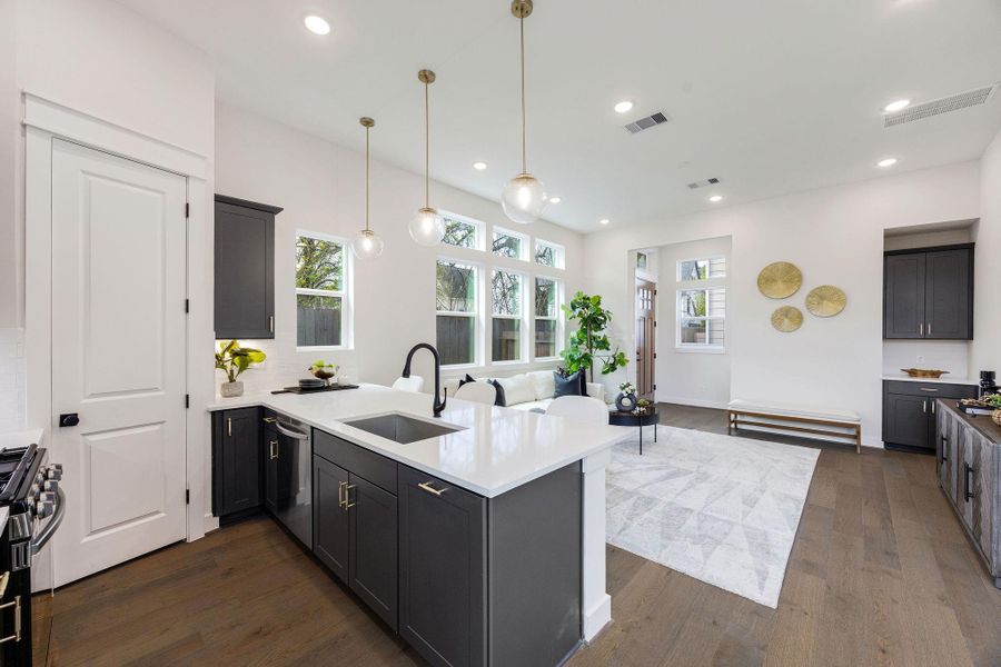 Furnished interior view inside a new home in Montridge, Houston (Image 27).