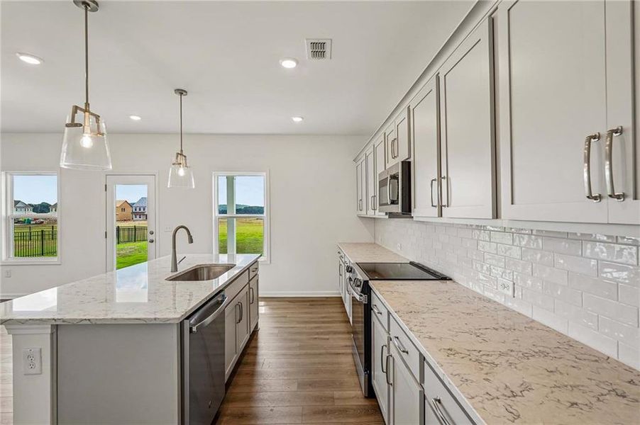 Furnished interior view inside a new home in Langston Reserve, Cartersville (Image 7).