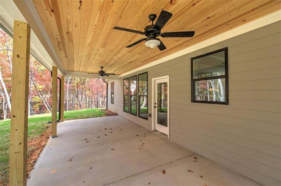 Exterior details and patio area of a home in , Rockmart (Image 15). Exterior details and patio area of a home in , Rockmart (Image 15).