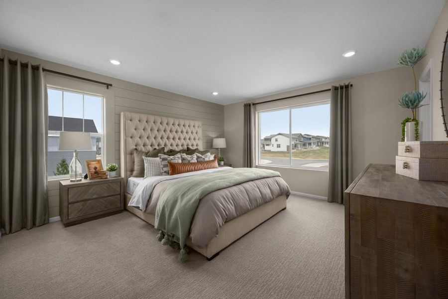 Representative furnished interior of a home built from the Plan 1672 Modeled by KB Home in Sky Ranch Villas, Watkins (Image 4).