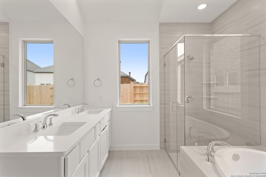 Furnished interior view inside a new home in Prominence, San Antonio (Image 8).