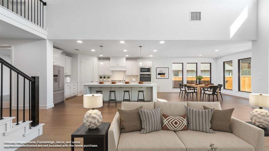 Furnished interior view inside a new home in The Heights At Uptown Celina 50', Celina (Image 8).