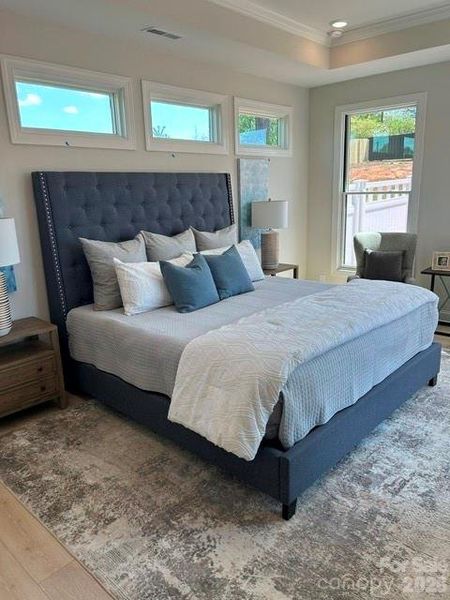 Furnished interior view inside a new home in The Courtyards at Hodges Farm, Charlotte (Image 11).