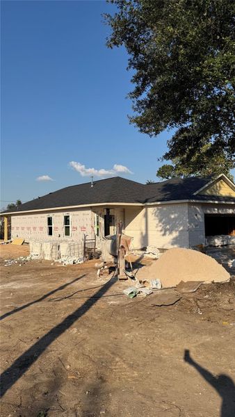 In-progress construction of a new home in , Houston, TX (Image 4).