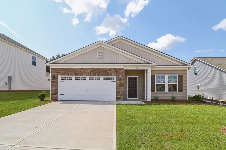 Representative exterior photo of a completed home built from the Talbot II by Great Southern Homes in Southbridge, Sumter, SC (Image 16).