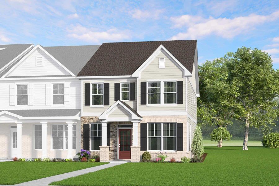 Representative exterior photo of a completed home built from the Chessie by McKinley Homes in Kinsley, Wake Forest, NC (Image 2). Representative exterior photo of a completed home built from the Chessie by McKinley Homes in Kinsley, Wake Forest, NC (Image 2).