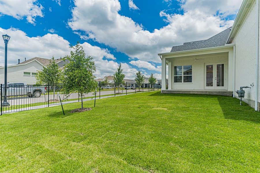 Front exterior of a new home in , Aledo, TX, highlighting curb appeal (Image 22).