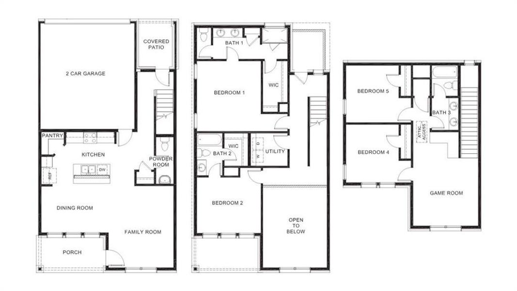 2D floor plan layout of this home in The Avenue, Allen, TX (Image 2). 2D floor plan layout of this home in The Avenue, Allen, TX (Image 2).