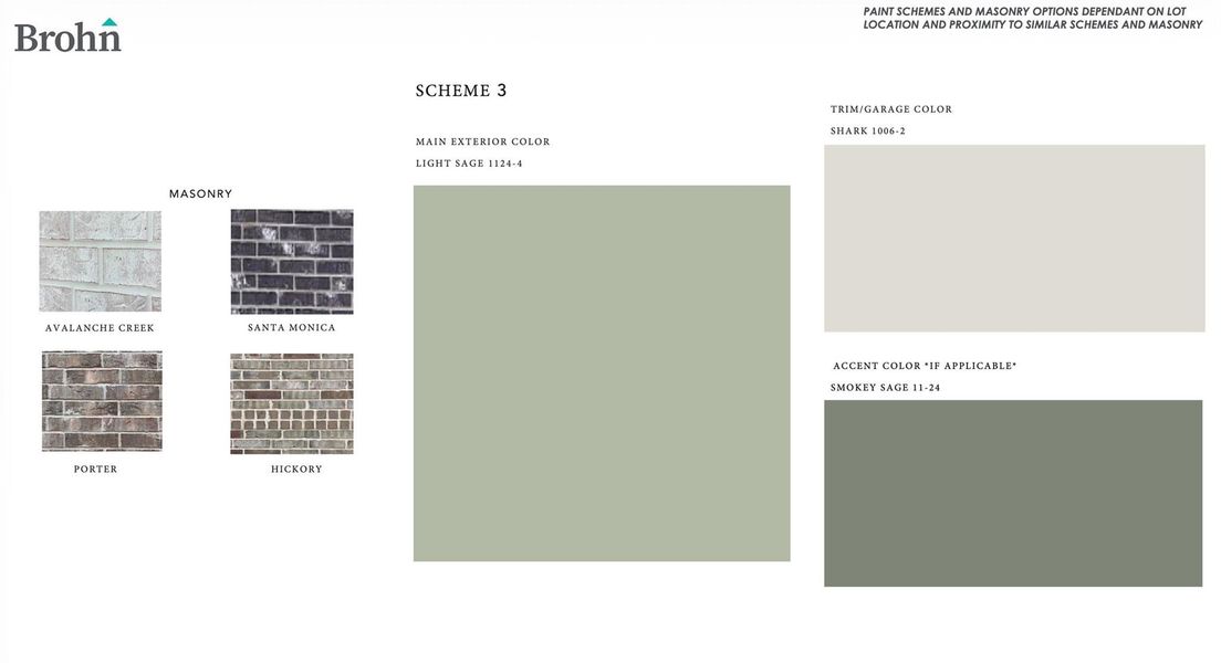 Sample of building materials used in homes in Sorella, Tomball (Image 4).