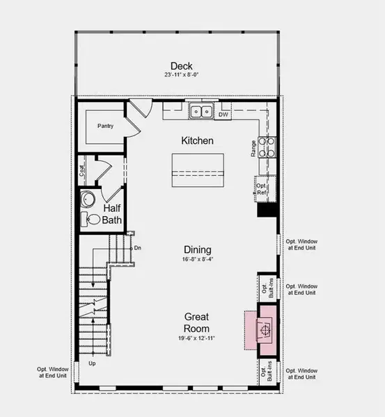 2D floor plan layout of this home in Chandler Run, Tucker, GA (Image 6).